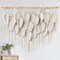 Macramé Wall Hanging – Boho Beige Leaves Tapestry, Handmade Woven Bohemian Wall Art for Bedroom, Living Room, Apartment, or Dorm, Perfect Gift Idea